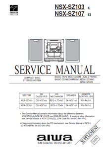 AIWA NSX-SZ103  NSX-SZ107 Service Manual