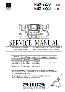 AIWA NSX-SZ80 NSX-SZ83 Service Manual