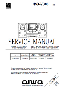 AIWA NSX-VC88 HR Revision CD Stereo Receiver Service Manual