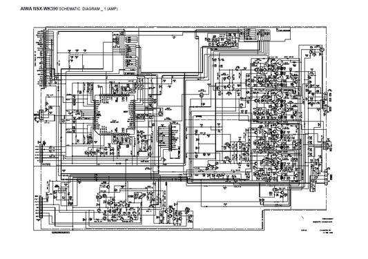 AIWA NSX-WK390 Stereo Amplifier Schematics