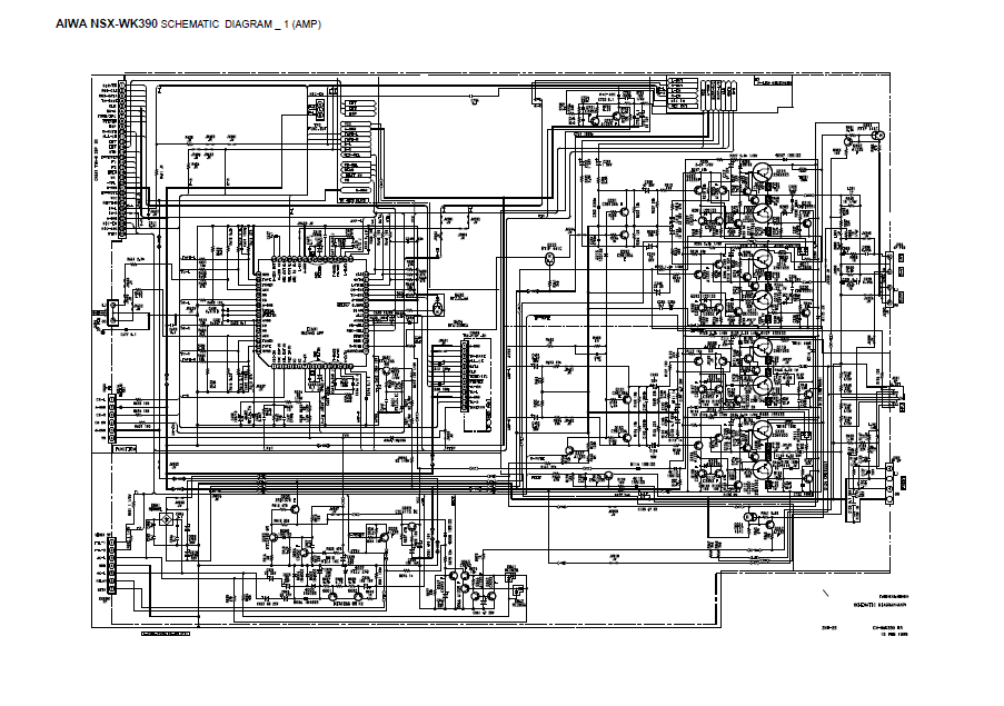 AIWA NSX-WK390 Stereo Amplifier Schematics – Electronic Service Manuals