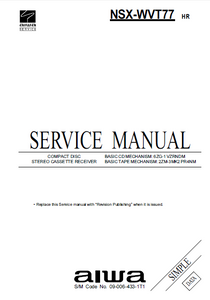 AIWA NSX-WVT77 HR Simple CD Stereo Service Manual