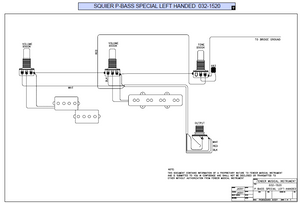 FENDER Squier P-Bass Special LH 032-1520 Schematic