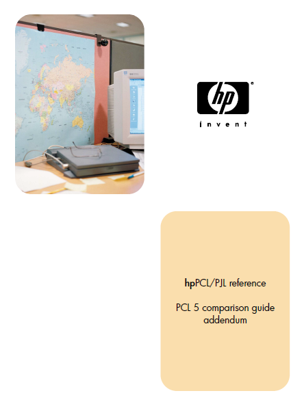 Hewlett Packard PCL 5 Comparison addendum Service Manual