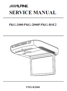 ALPINE PKG-2000 Service Manual