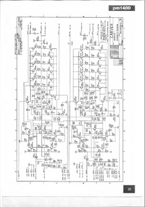 CARVER PM1400 Stereo Amplifier Schematics