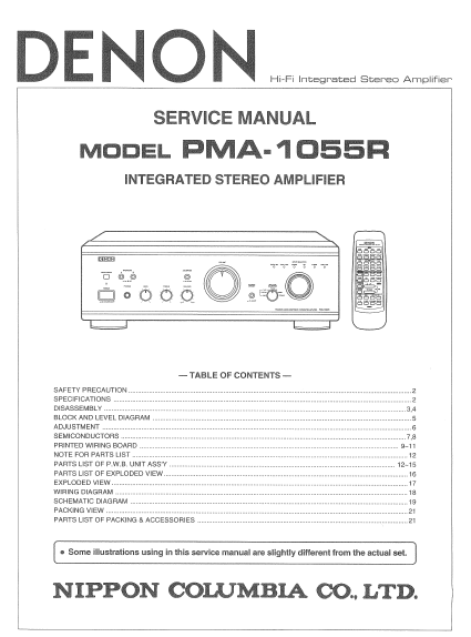 DENON-PMA-1055R SM Service Manual