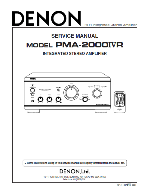 DENON-PMA-2000 4 SM Service Manual