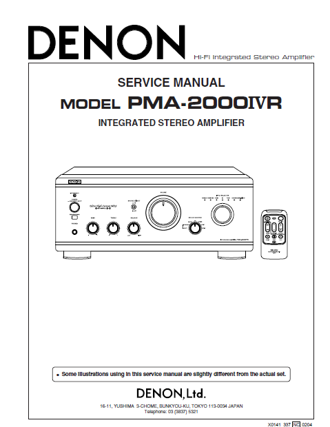 DENON-PMA-2000 4 SM Service Manual – Electronic Service Manuals
