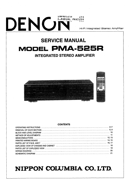 DENON-PMA-525R_[ET] Service Manual