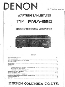 DENON-PMA-560 Service Manual