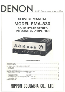 DENON-PMA-830 Service Manual