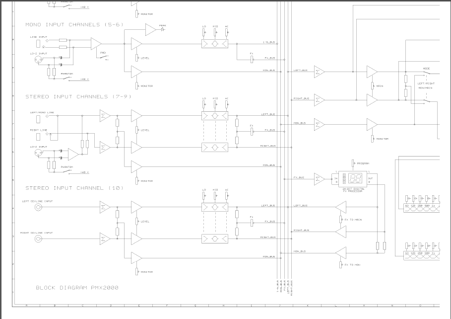 BEHRINGER Europower PMX2000 Schematics
