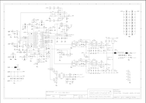 BEHRINGER DPA400 Digital Power Amplifier Schematics