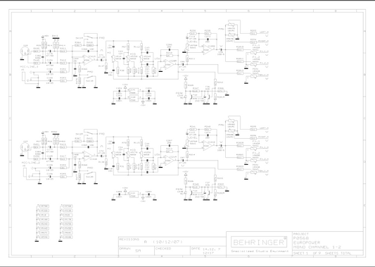 BEHRINGER P0568 Europower rev A Schematics