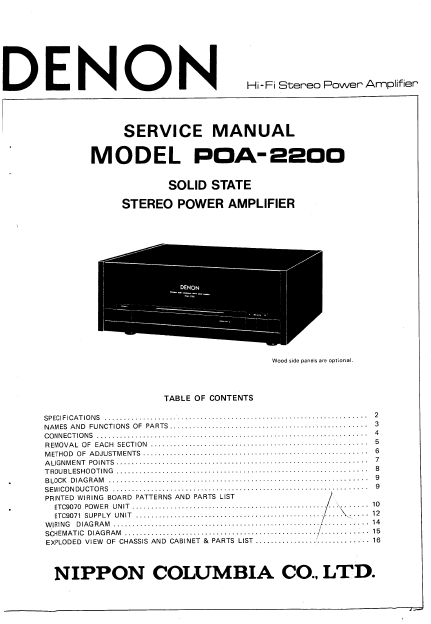 DENON-POA-2200 SM Service Manual