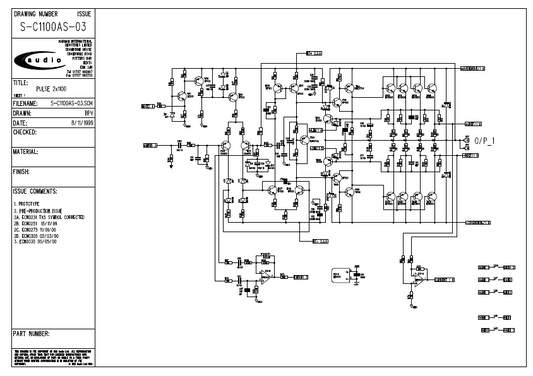 Harman Kardon Pulse P2X1100 Circuit Description Schematics