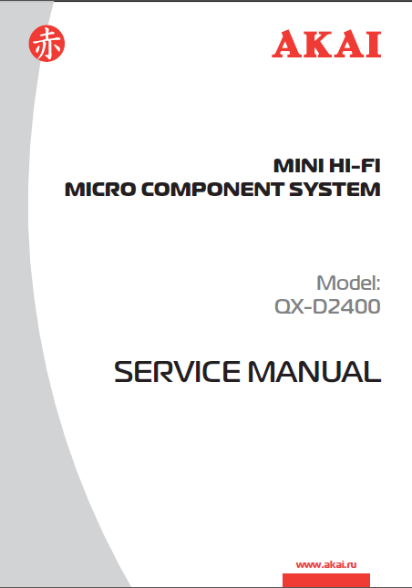 AKAI QX-D2400 Micro Component System Service Manual