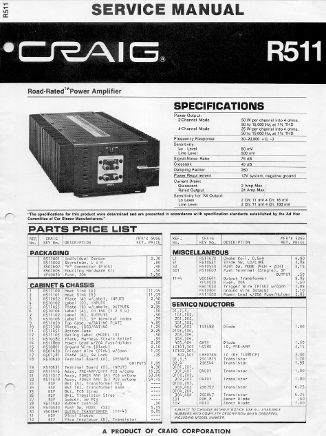 COBRA TO Cybernet-R511 Service Manual