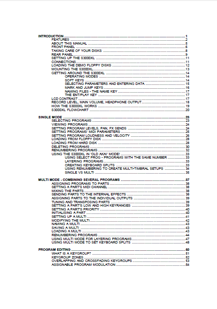 AKAI S-3000XL Service Manual