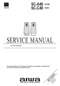 AIWA SC-A48 Active Speaker Revision Service Manual