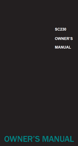 BEARCAT SC230 Controls and Display Owner's Manual