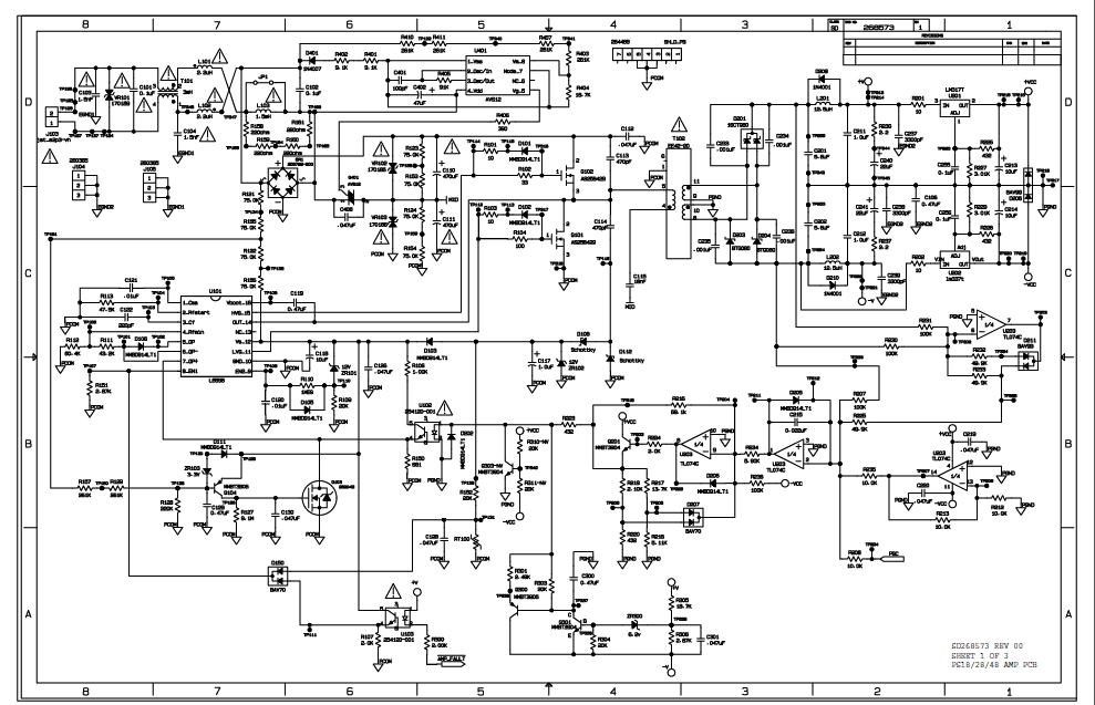 BOSE SD268573 Sheet1 Amp PCB Schematic