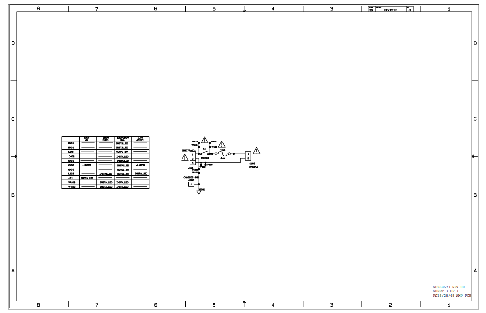 BOSE SD268573 Sheet3 Amp PCB Schematic