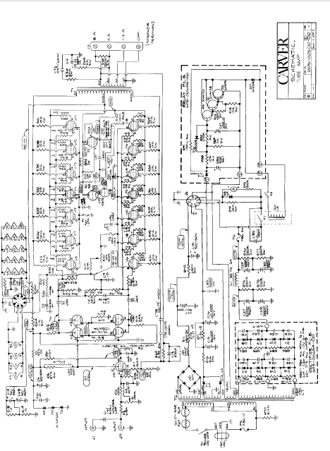 CARVER SILVER7 Tube Amplifier Schematics