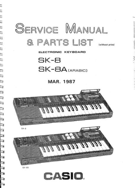Audio TO Clearcom-SK-8SK-8A Service Manual