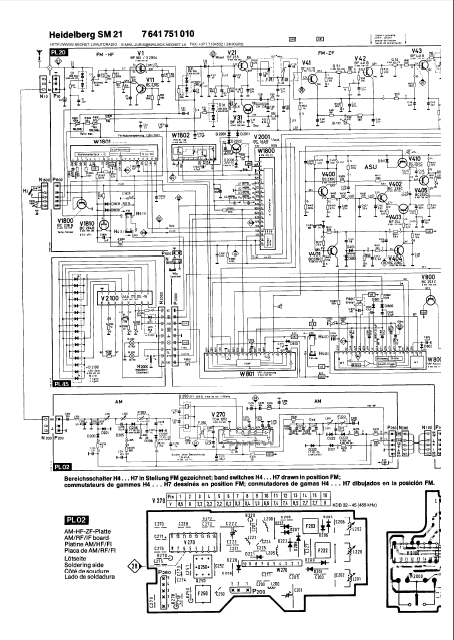 BLAUPUNKT Autoradio Heidelberg SM21 Schematics