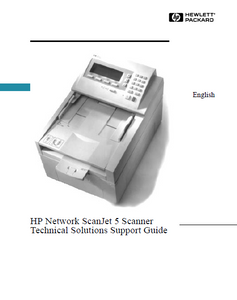 Hewlett Packard Network ScanJet 5 Scnner Service Manual