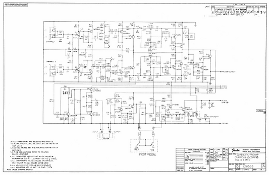 Preamp CFA700GA Scorpio Schematic
