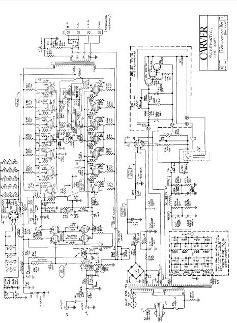 CARVER SILVER7A Tube Amplifier Schematics