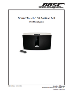 kristen musiker fængsel BOSE SoundTouch 30Series I-II WiFi System Service Manual – Electronic  Service Manuals