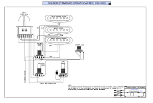 FENDER Squier Standard Strat 032-1602 Schematic