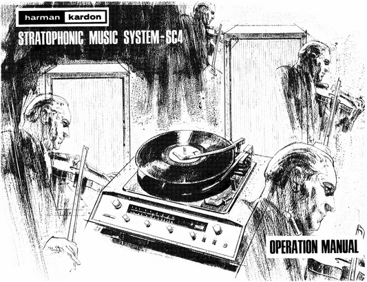 Harman Kardon Startophonic Music System-SC4 Operation Manual