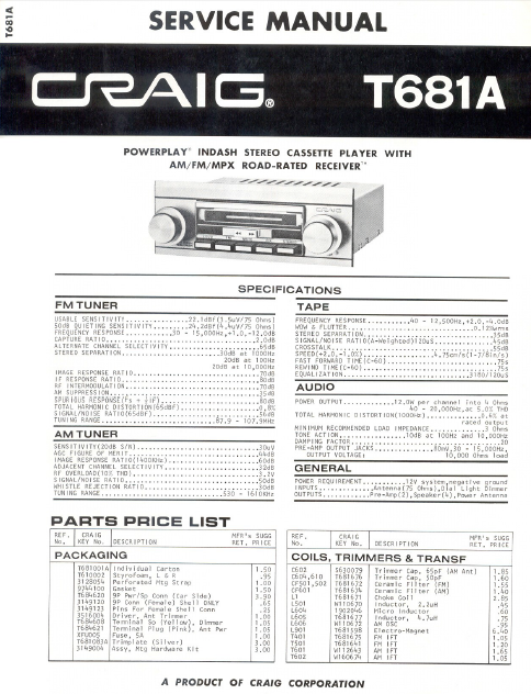 COBRA TO Cybernet-T681A Service Manual