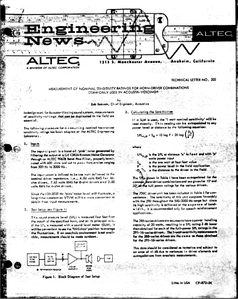 ALTEC LANSING TL-203 Instruction Manual