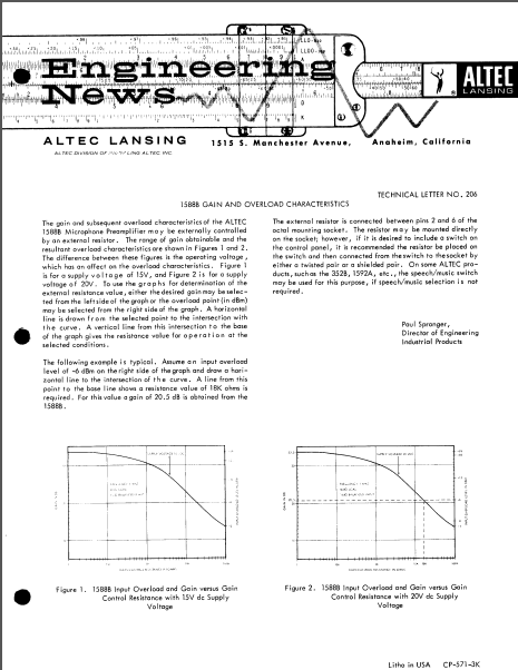ALTEC LANSING TL-206 Instruction Manual