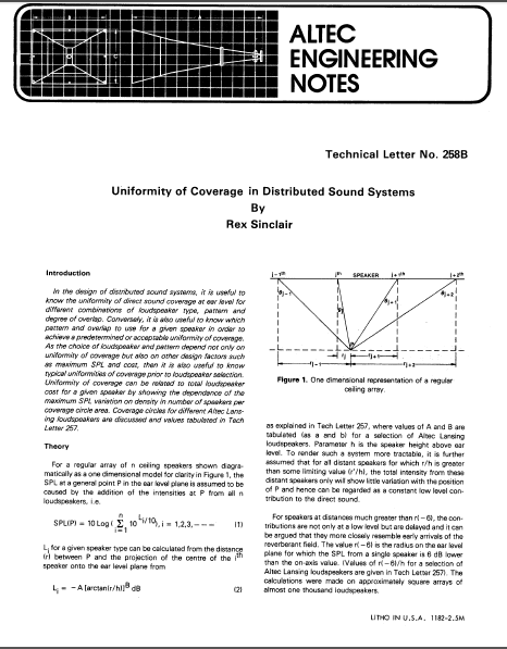 ALTEC LANSING TL-258B Service Manual