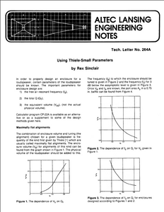 ALTEC LANSING TL-264A Service Manual