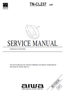 AIWA TN-CL237 AHR Revision Cordless Telephone Service Manual