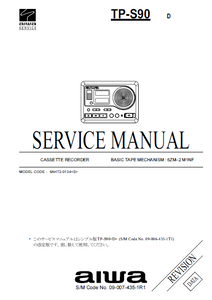 AIWA TP-S90 D Revision Cassette Recorder Service Manual