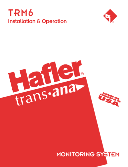 HAFLER TRM6 Monitoring System Operation Manual