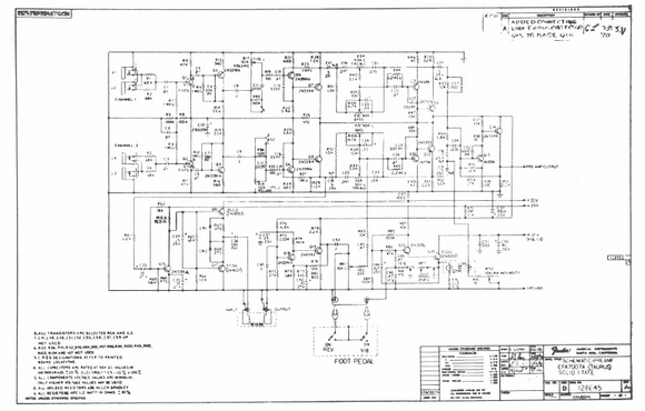 FENDER  Taurus Schematic