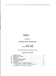 AKAI UC-A5 Service Manual
