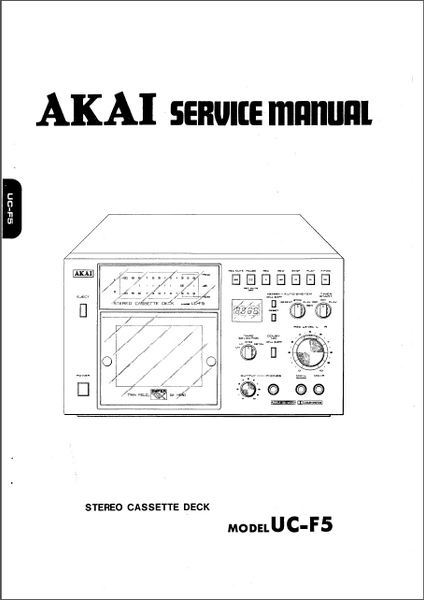 AKAI UC-F5 Service Manual – Electronic Service Manuals