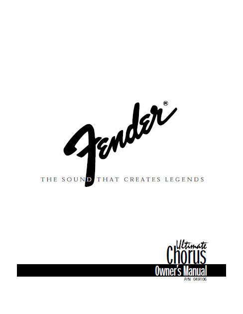 FENDER Ultimate Chorus Schematics
