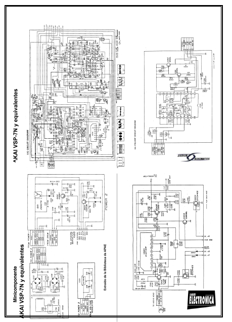 AKAI VSP-7N y Equivalentes Schematics
